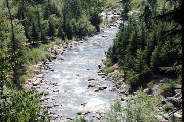 stream in the mountains