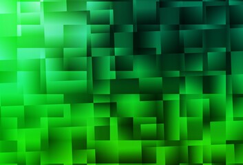 Dark Green vector gradient triangles texture.