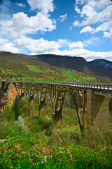 Bridge over the river in Montenegro