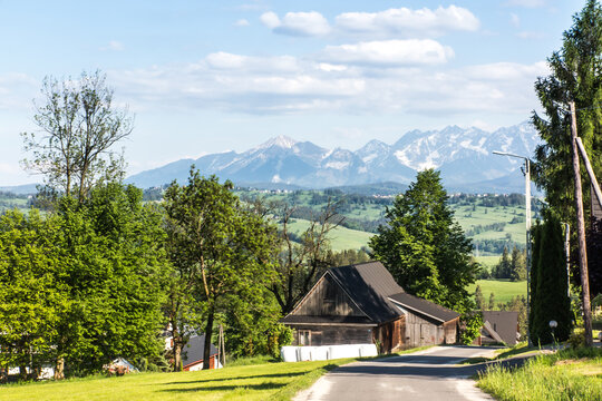 View of the Tatra Mountains from Bansk Wyzna