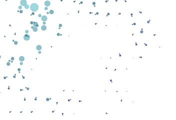 Light BLUE vector background with bubbles.