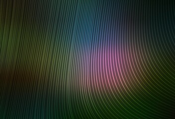 Dark Multicolor vector background with stright stripes.