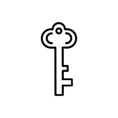 Key icon vector set. Key illustration sign collection.  Key microphone symbol or logo.