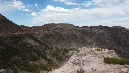 view of the mountains