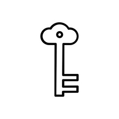 Key icon vector set. Key illustration sign collection.  Key microphone symbol or logo.