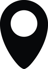 Location map pin vector icon set. black  GPS marker symbols. Plan place pointer signs. Location tag concept