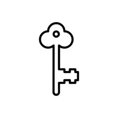 Key icon vector set. Key illustration sign collection.  Key microphone symbol or logo.