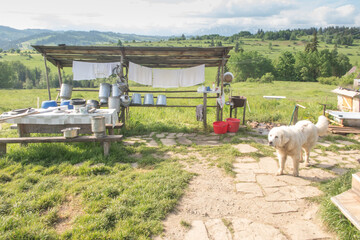 Obraz premium Shepherd's hut in Banska Wyzna in Podhale, Poland.