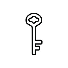 Key icon vector set. Key illustration sign collection.  Key microphone symbol or logo.