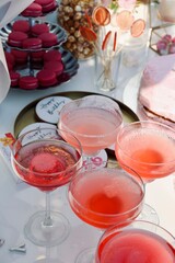 glass of champagne in the party