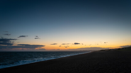 Fototapeta na wymiar Chesil Beach Sunset, Weymouth, Dorset Jurassic Coast