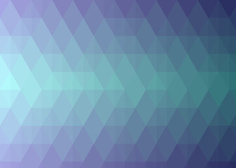 Abstract color Low-Polygones Generative Art background illustration