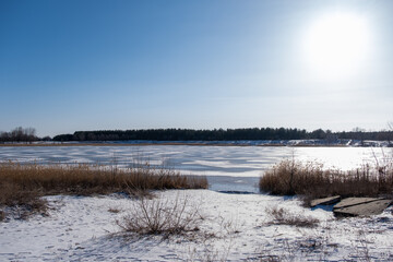 river in winter