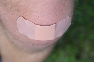 Bandage on a Knee