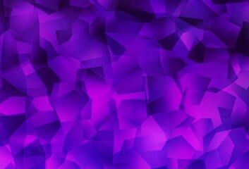 Obraz premium Dark Purple, Pink vector shining triangular backdrop.