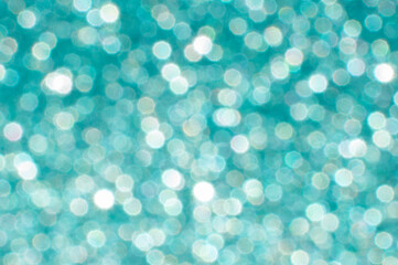 sparkling blue bokeh from drops, abstraction, festive background
