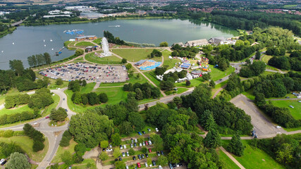 Most Beautiful Aerial View of Willen Lake & Park