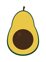 half avocado icon