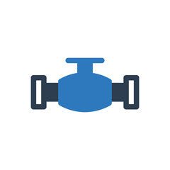 Valve icon - water plumbing pipe icon