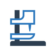 Industry Drill Machines Icon Sign Symbol