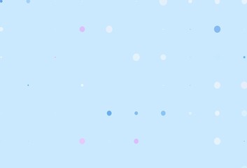 Light Pink, Blue vector template with circles.
