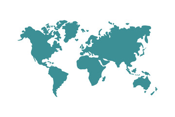 Fototapeta na wymiar world map icon