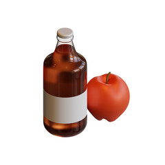 Autumn Apple Cider 3D Rendering Illustration