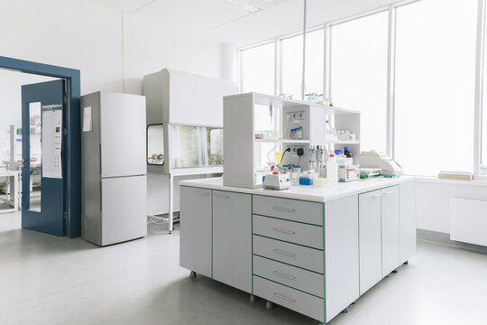 Space With No People In Modern Laboratory