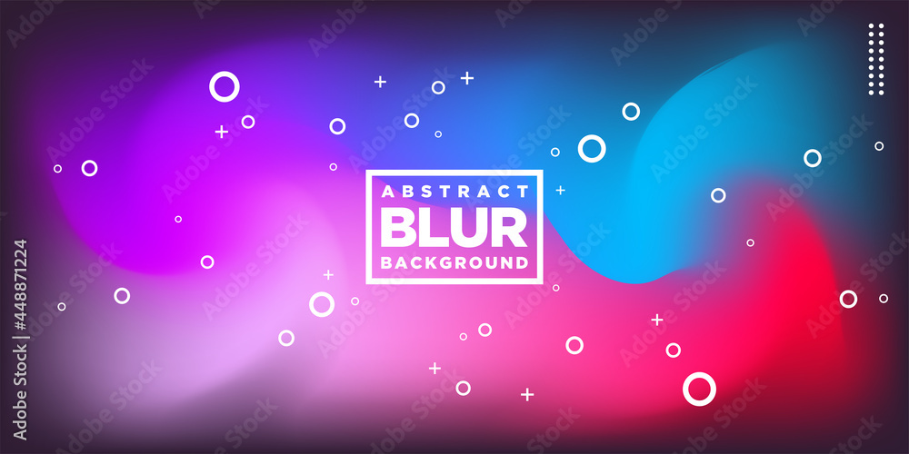 Poster modern hologram blur colorful abstract background design for web design