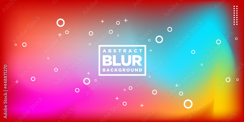 Poster modern hologram blur colorful abstract background design for web design