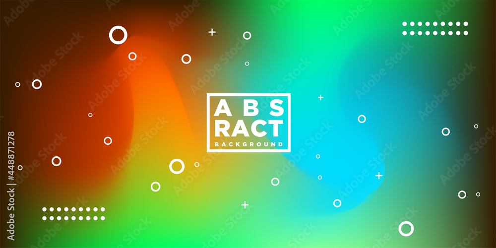 Poster modern hologram blur colorful abstract background design for web design