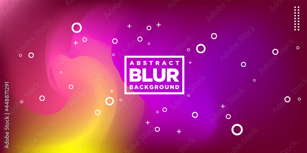 Poster modern hologram blur colorful abstract background design for web design