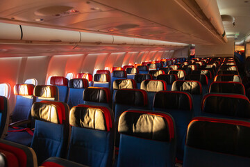 empty airplane interior