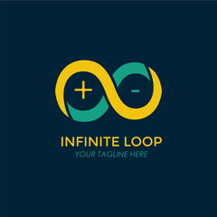 plus and minus logos for electronics company logo