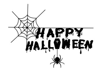 Happy Halloween, silhouette character set collection, Pumpkins and Flying Bats Vector illustration