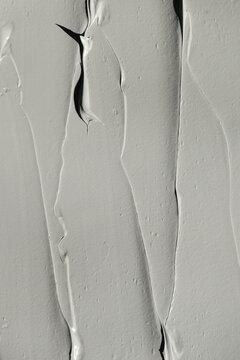 Closeup of clay mask