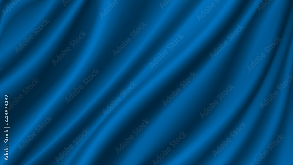 Poster abstract vector background luxury blue cloth or liquid wave abstract or blue fabric texture backgrou