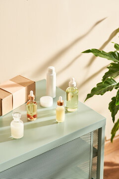 Sample products from beauty box.