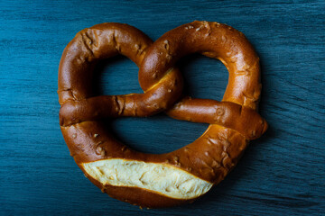 pretzel oktoberfest background on darkfood style