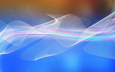 Light Blue, Yellow vector colorful abstract background.