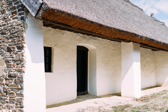 Countryside house made of mud and reed roof