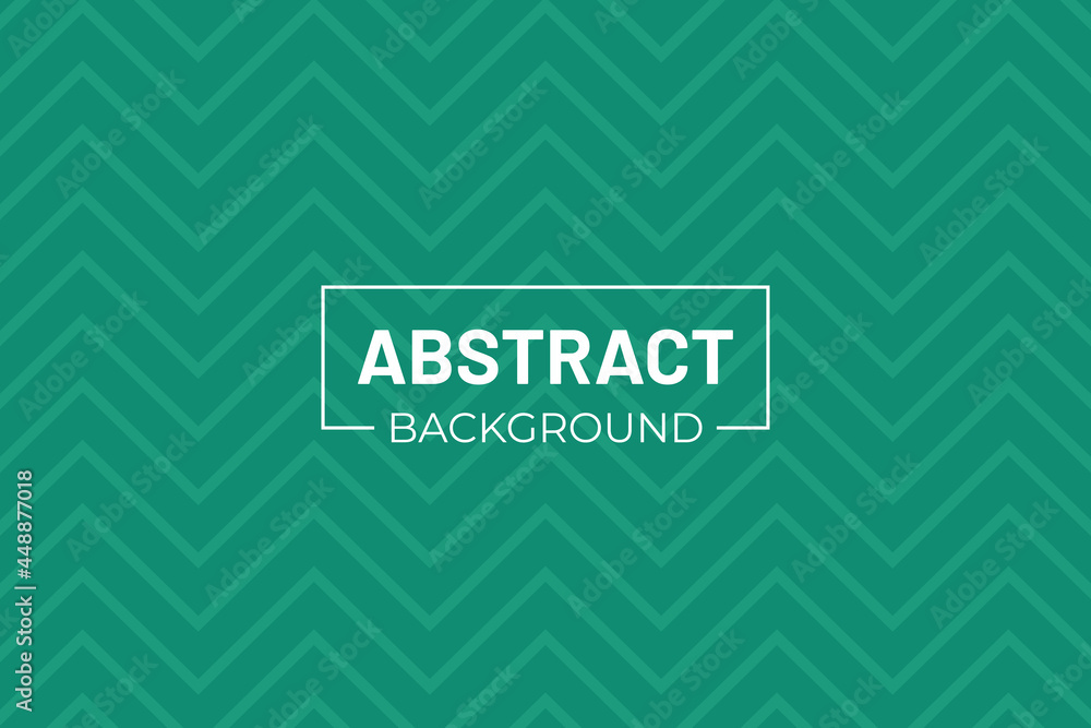 Poster abstract green background with zig zag lines pattern texture.