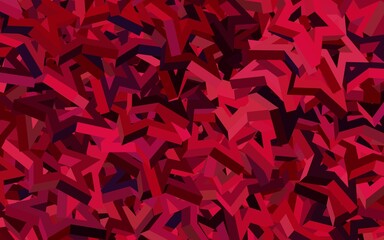 Dark Pink vector pattern with polygonal style.