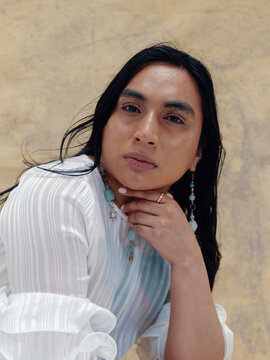 Portrait of a trans Latinx woman 