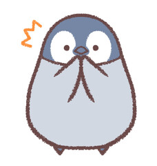驚くペンギンヒナ © kino