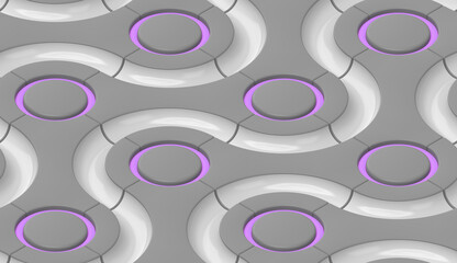 Endless ways.Gray, white and pink colors.