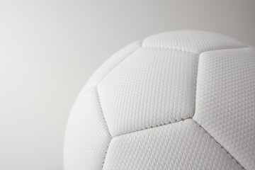 Close Up Of Soccer Ball On White Background