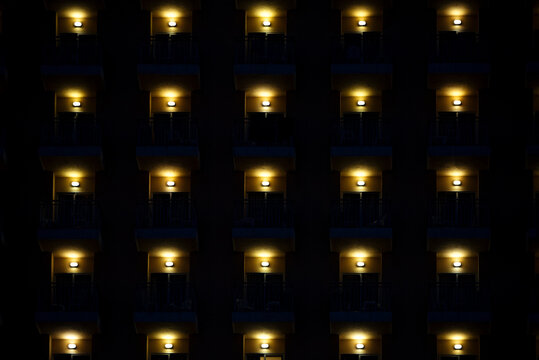 Seamless background of windows of building