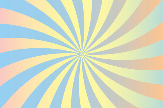 Rays of pastel colors for cover design. Summer style. Pastel background. Trendy vector illustration. Vector illustration. Stock image.