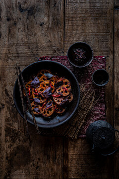 FRIED LOTUS ROOT